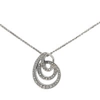 Necklace Recarlo Woman in Gold Diamante 0.31 Ct ZT 158/B - ZT 158/B